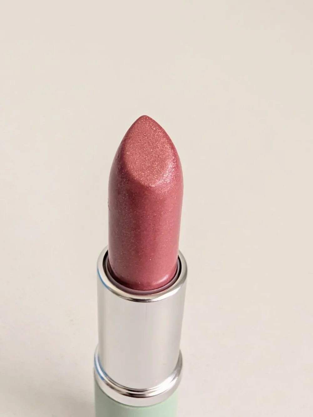 Clinique PINK BEACH #22 Surge Bare Brilliance Lipstick Green Tube Full Size New